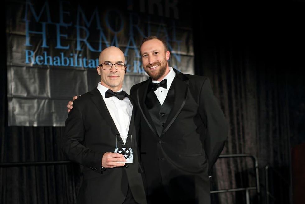 Volunteer of the Year Bruce Hayes, Chris McClendon