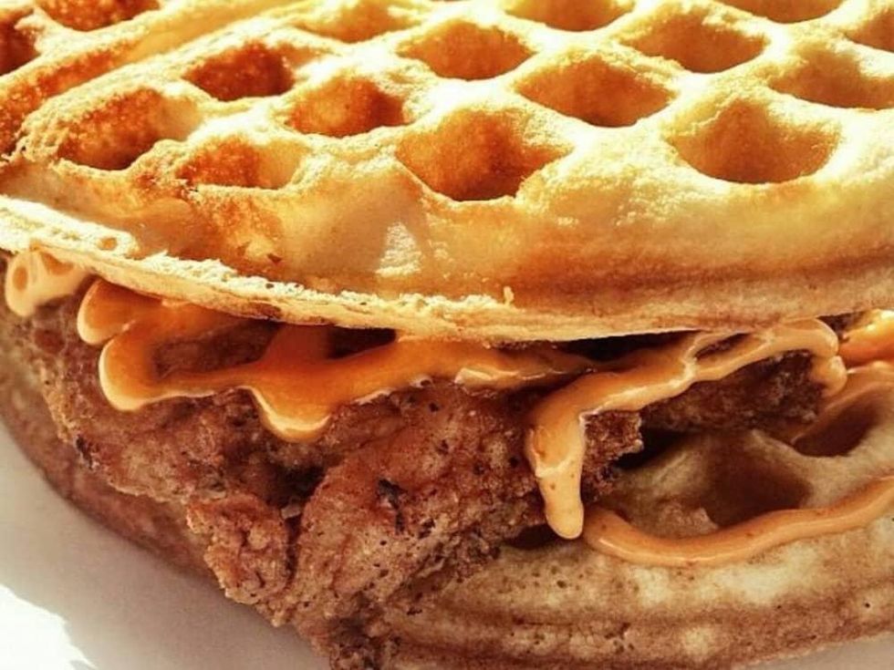 Waffle Bus sandwich