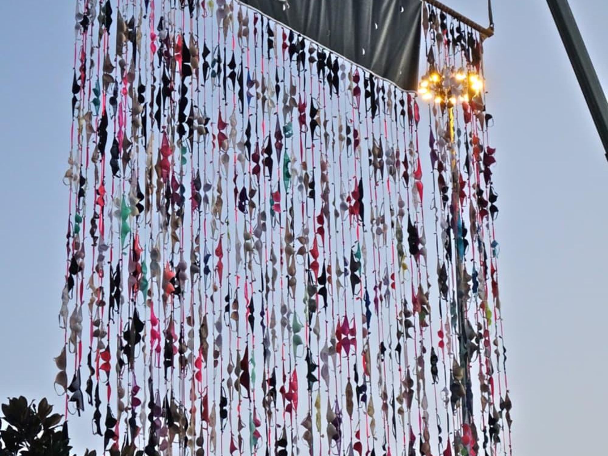 Wall of Bras KRBE Susan G Komen Breast Cancer