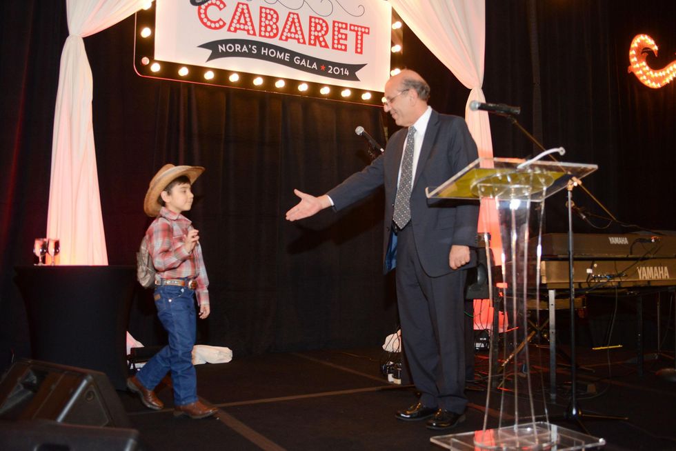 Wally Perez, left, and Dr. Osama Gaber at Nora's Home Gala May 2014