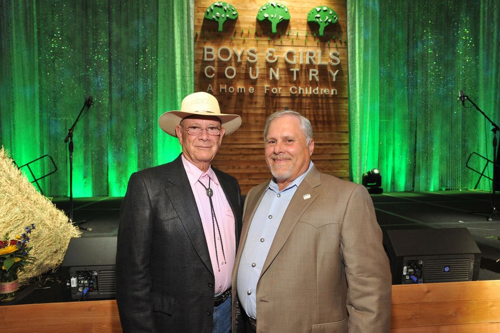 Walter Johnson, left, and Chuck Scianna at the Boys and Girls Country Gala November 2014