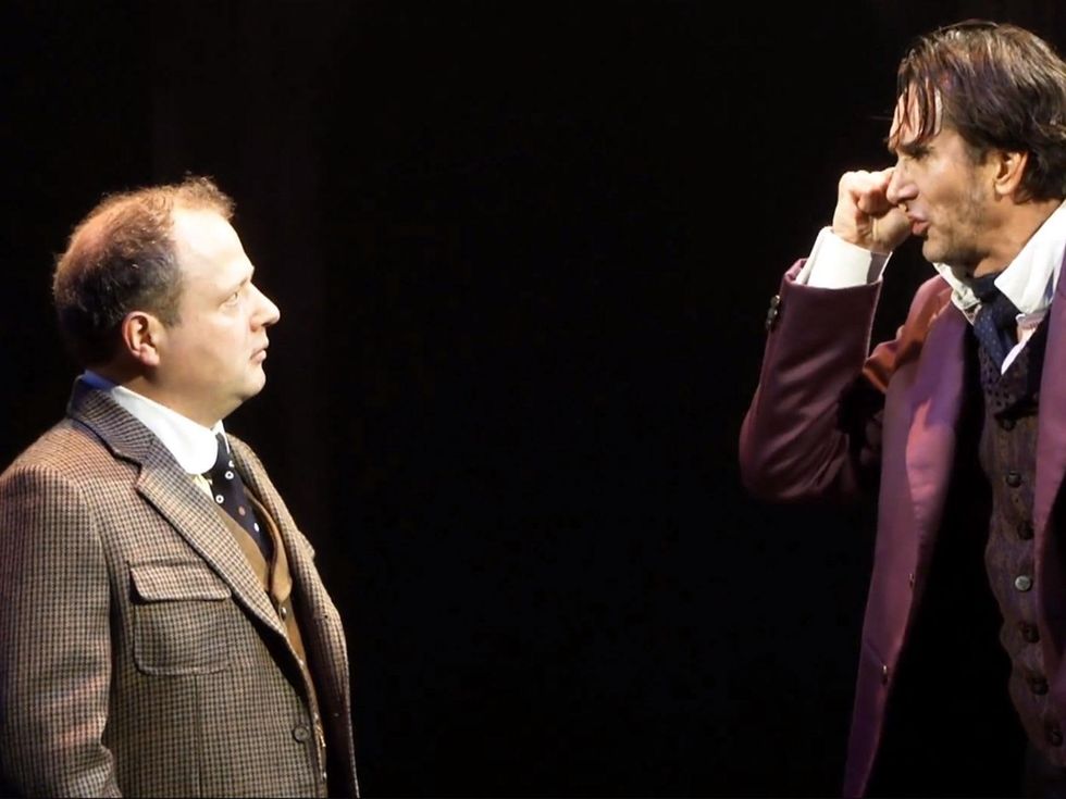 Watson and Sherlock Holmes in The Alley's production