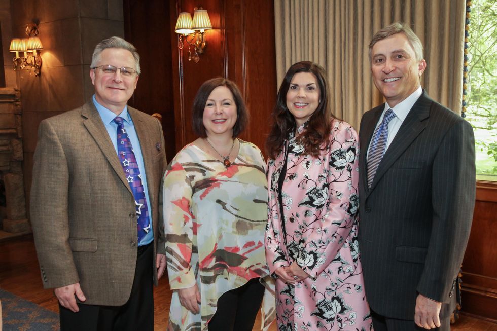Wayne and Lori Earl, from left, and Lesha and Tom Elsenbrook at the Houston Hospice butterfly luncheon April 2015