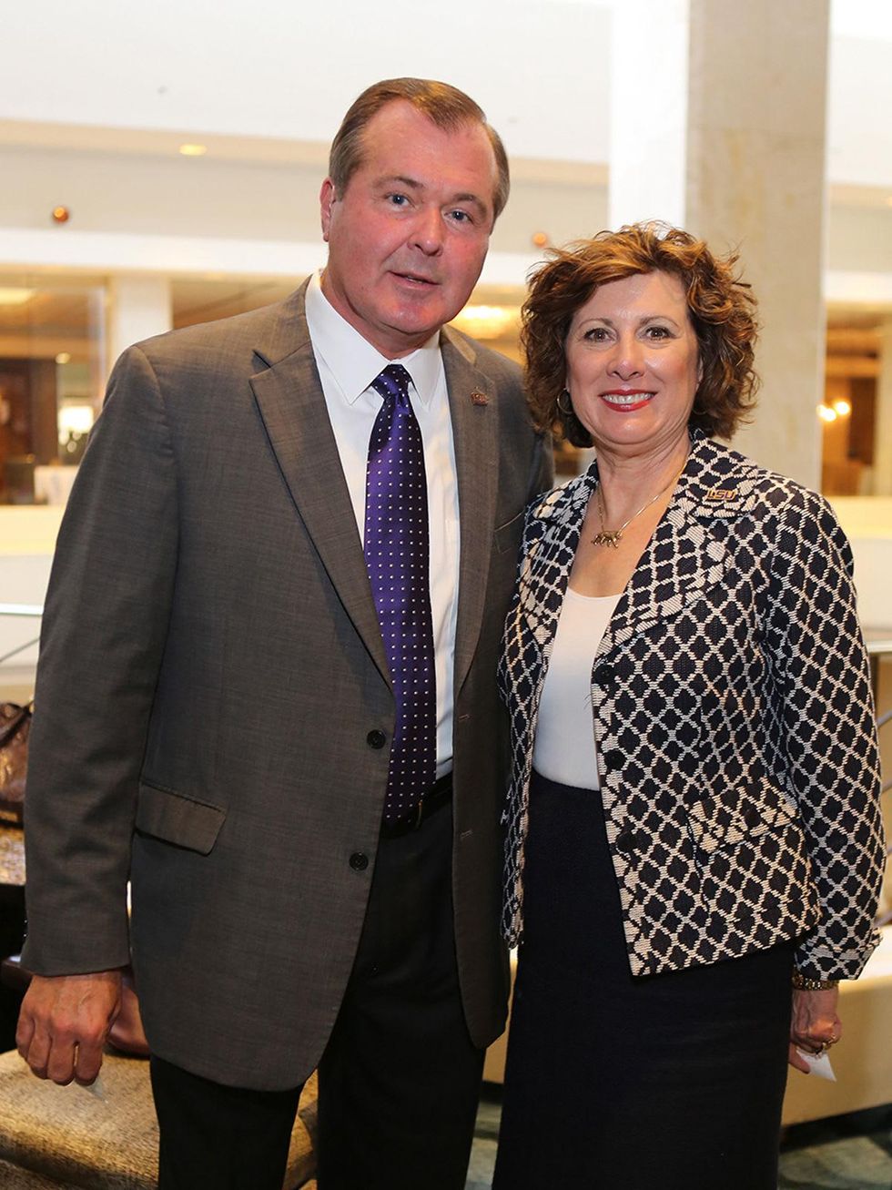Wayne Miller and Karen Deville at the LSU Foundation luncheon June 2014