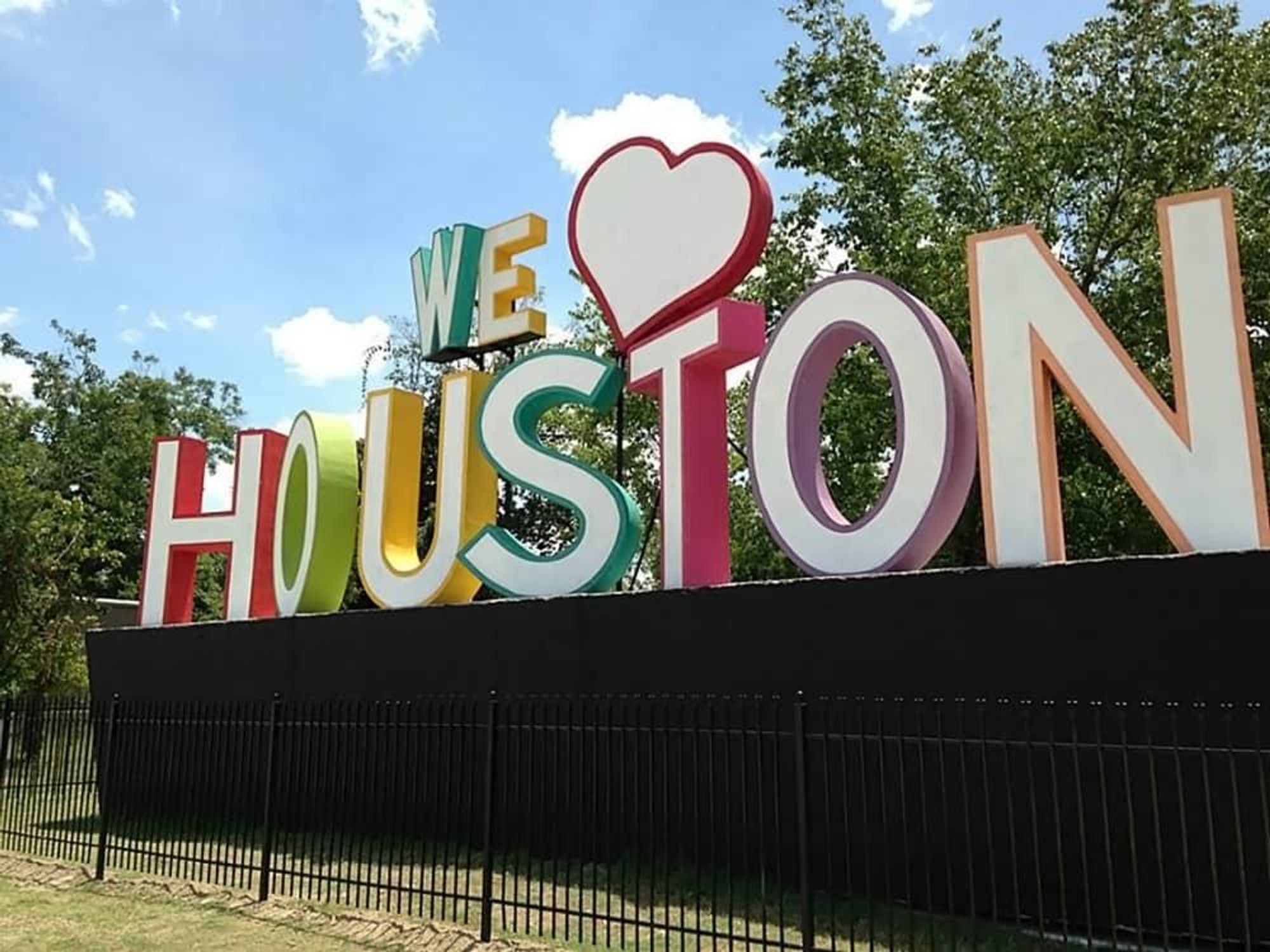 We Love Houston sign