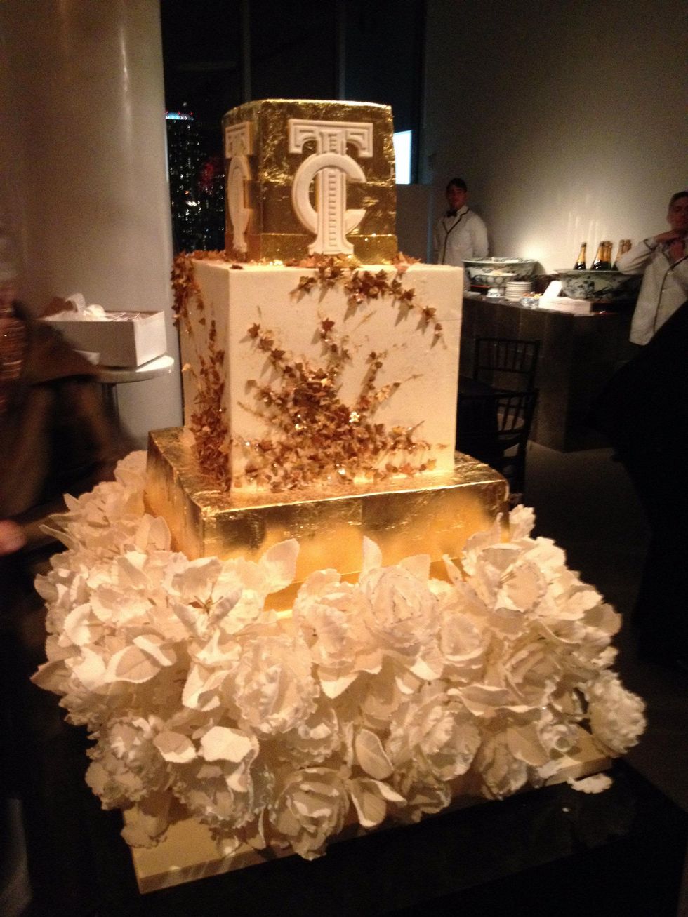Wedding cake at Todd Fiscus and Ceron's New York wedding