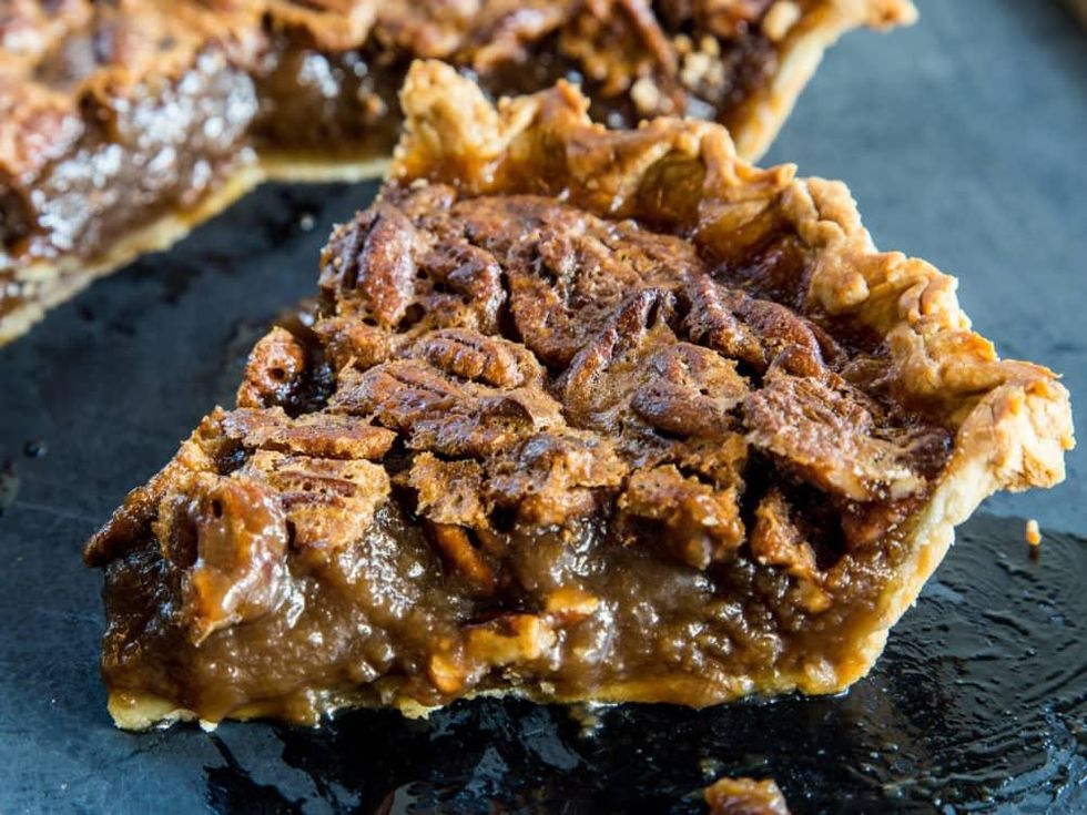 Weights Measures chocolate bourbon pecan pie