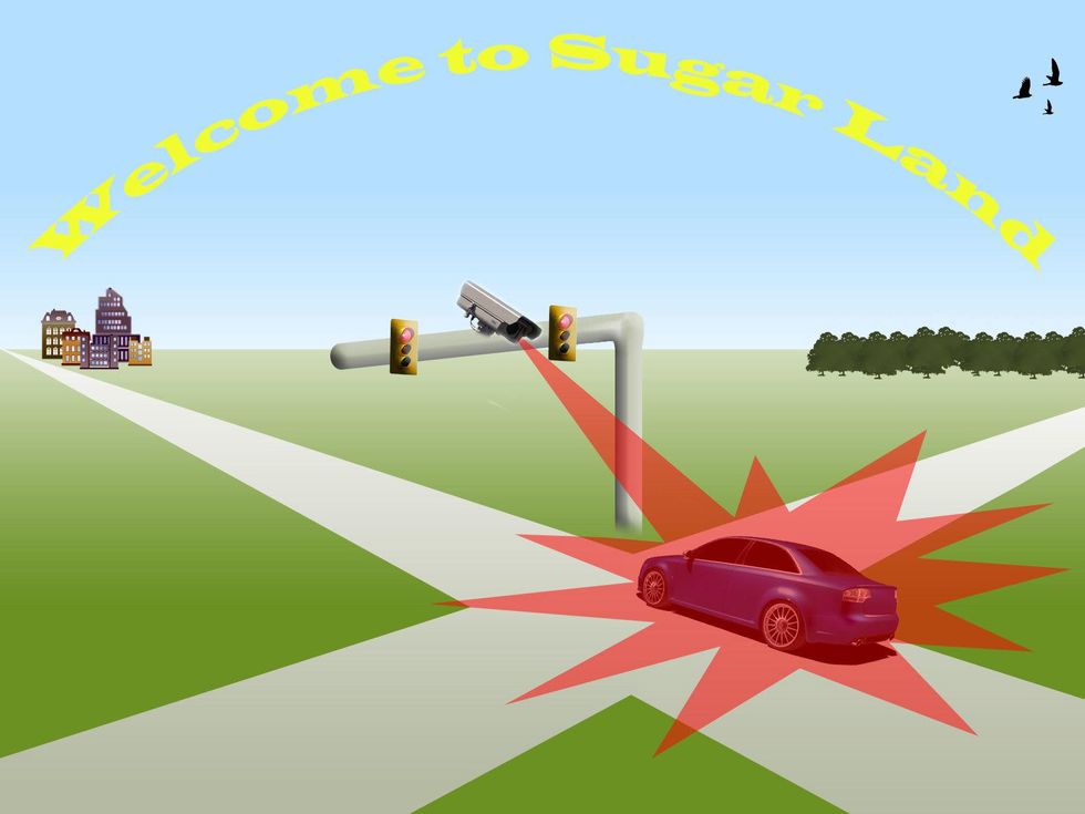 Welcome to Sugar Land, red light camera