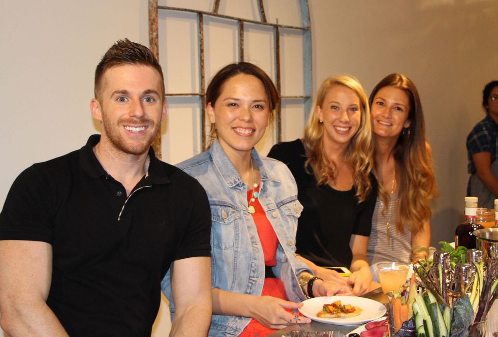 Weldon Lawrence, from left, Mikki Wilson, Melanie Moranski and Anne Berry-Martinez at the Define Body & Mind cocktail party July 2014