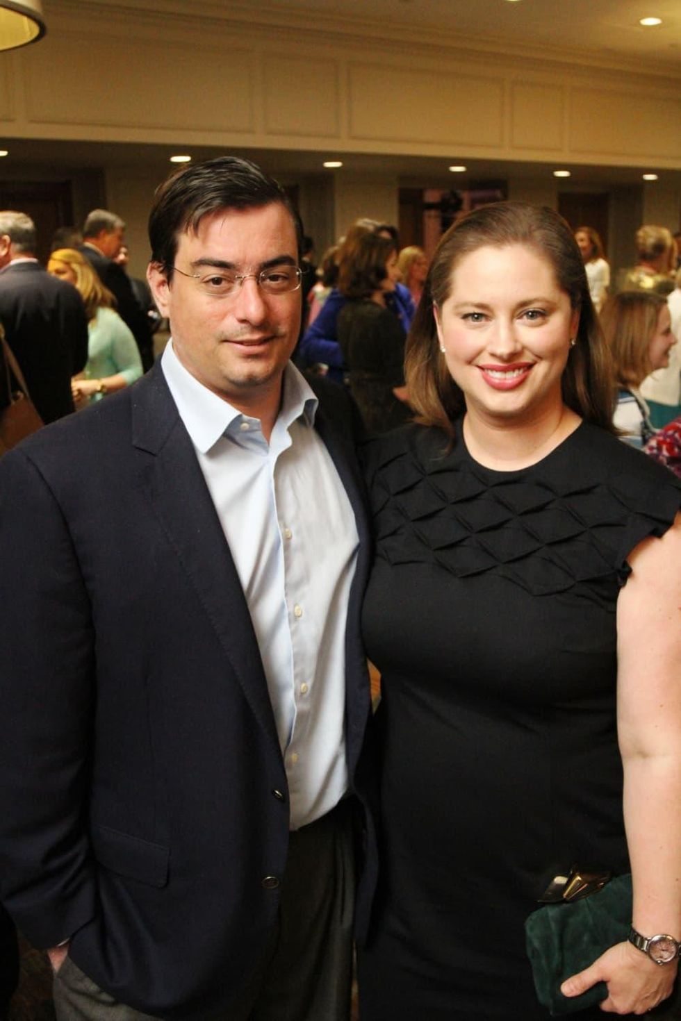 Wells and April McGee at Menninger Clinic Luncheon