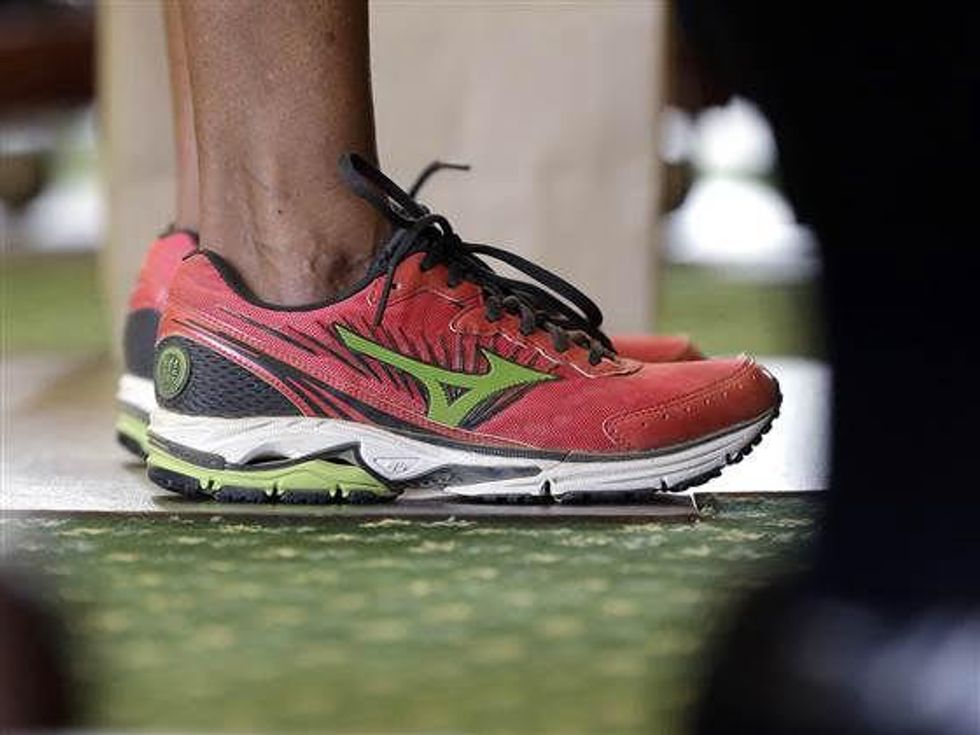 Wendy davis shoe closeup