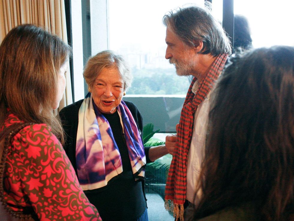 Wendy Watriss and Pavel Bank at Slavka Glaser's FotoFest reception March 2014