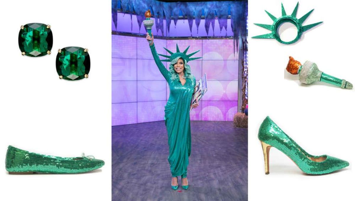 All The Various Items That Made Up Wendy Williams Statue Of Liberty Halloween Costume 2607