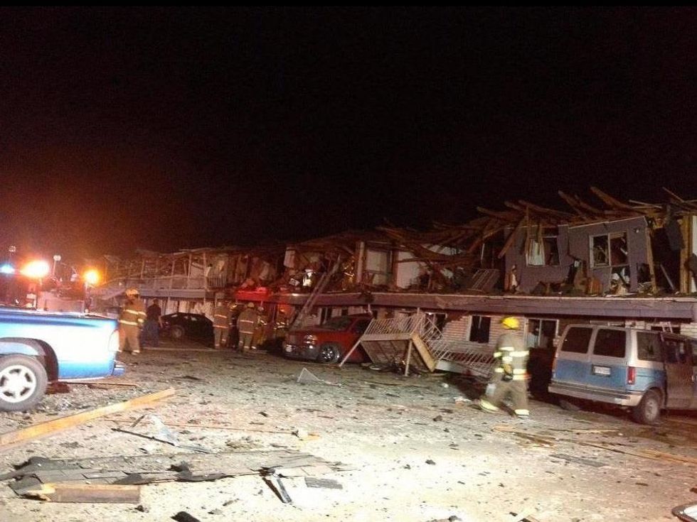 West, Texas explosion apartments destroyed