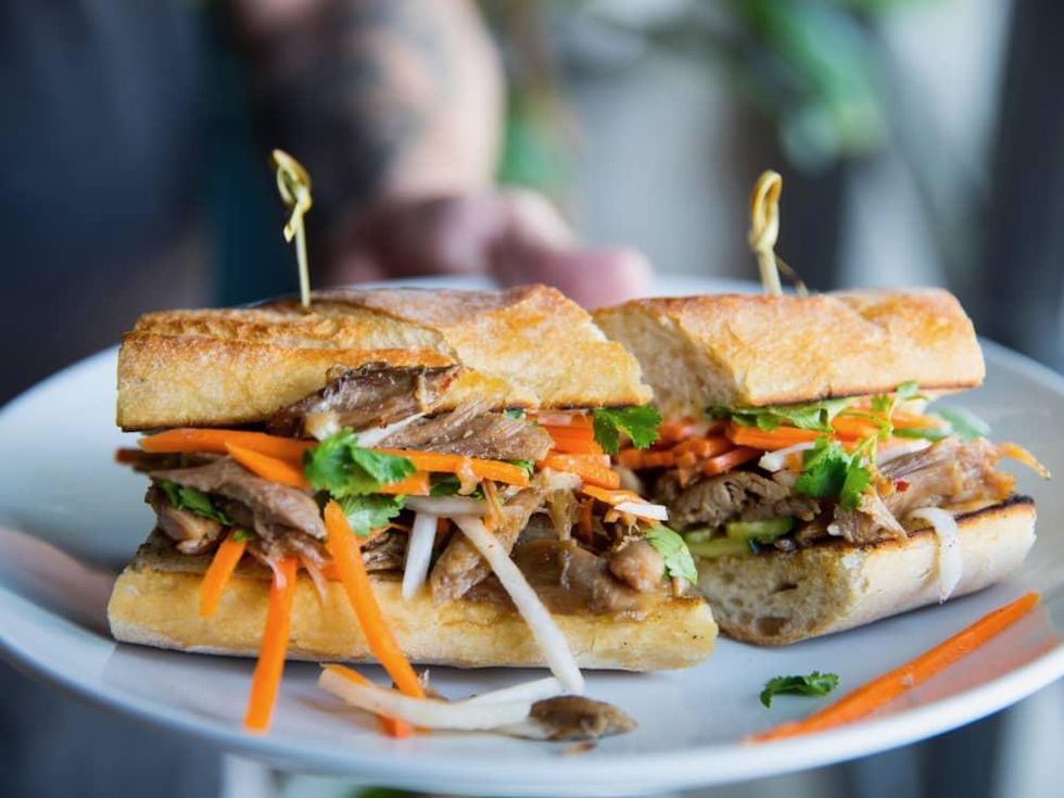 White Elm Cafe duck banh mi
