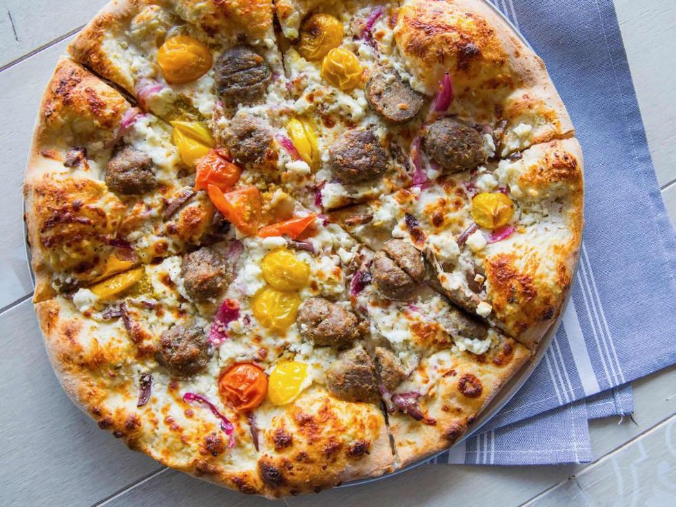 White Elm Cafe Greek Pizza