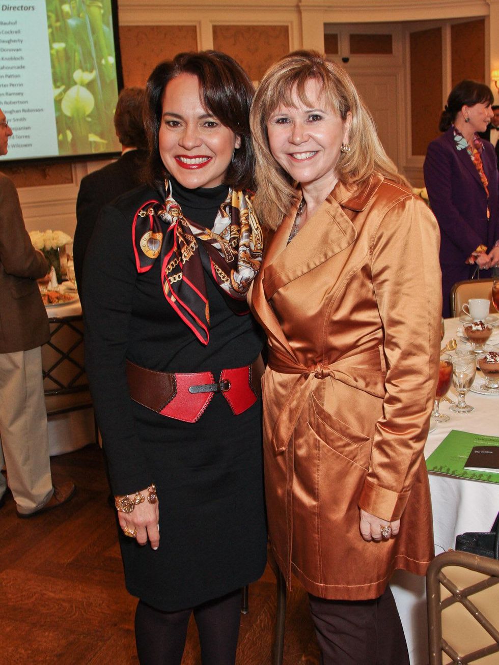 Wilderness Houston luncheon, February 2013, Rosi Hernandez, Cyndy Garza Roberts