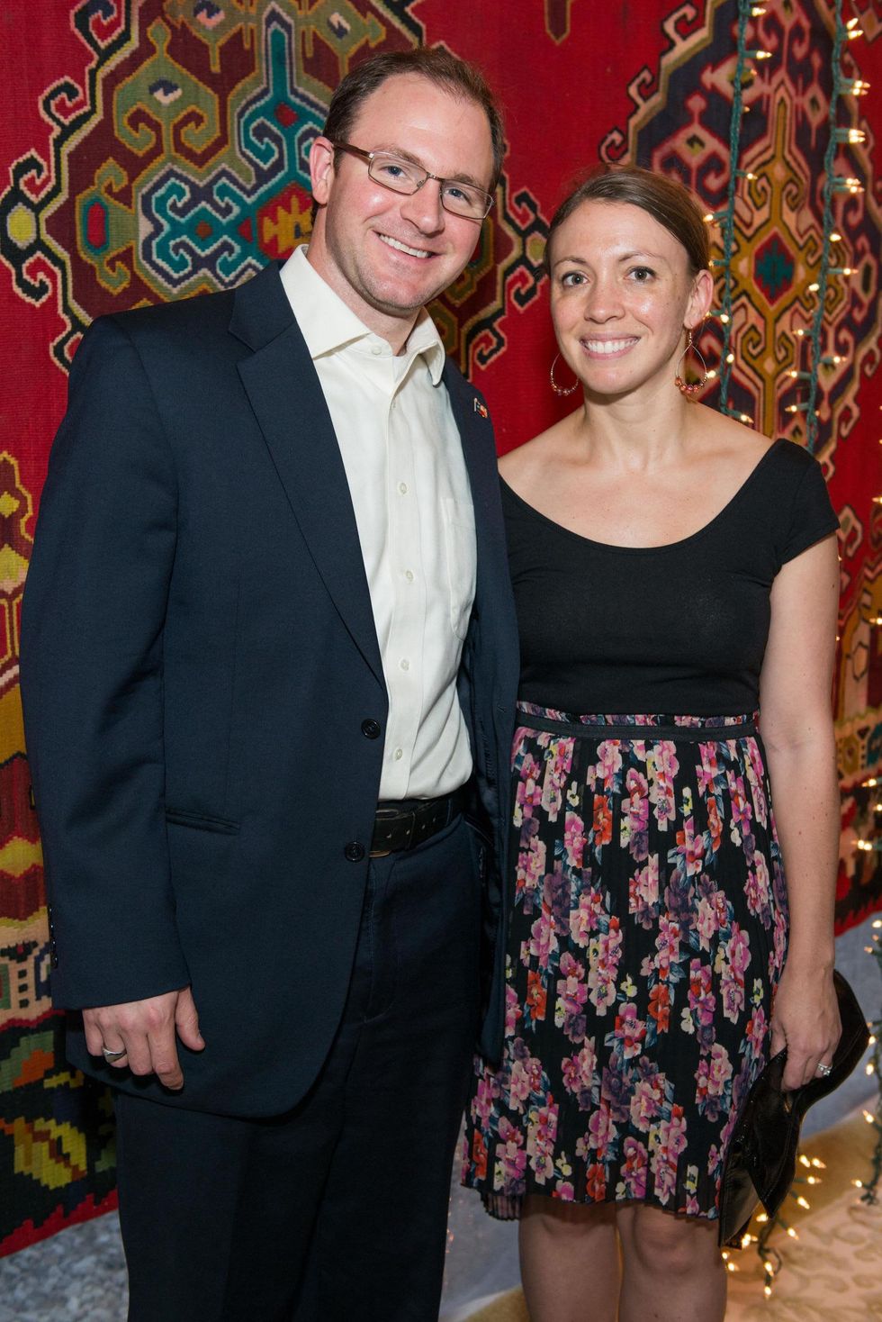Will and Katie Miller at the Abraham's Oriental Rug dinner September 2014