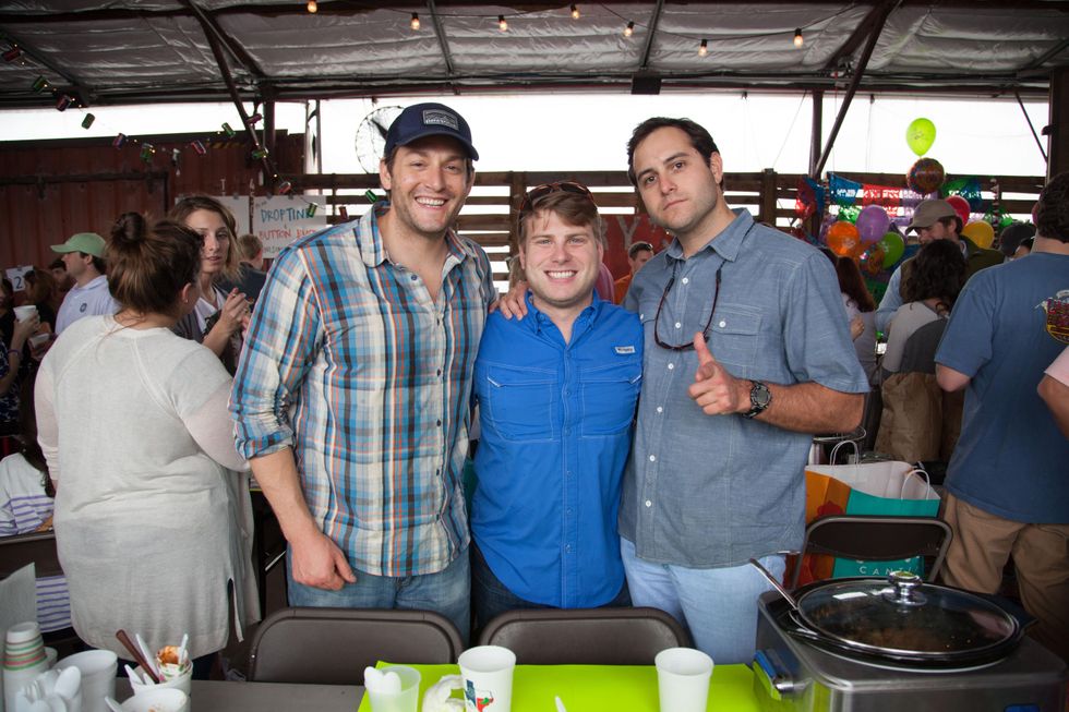 Will Bradley, from left, Jack Savery and Allen Kahn at the Casa de Esperanza's Young Professionals 5th Annual Chili Cook Off February 2015