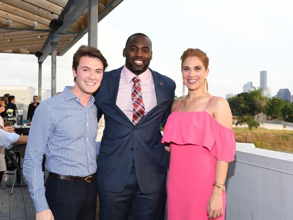 Will Finnorn, Whitney Mercilus, Alexa Bode at Barbara Bush Foundation Gala kickoff