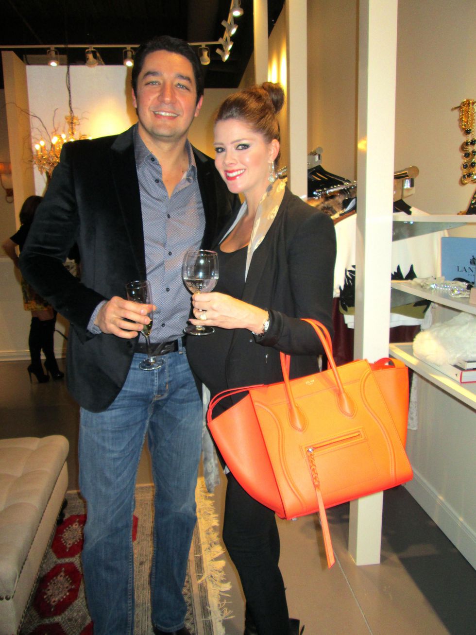 William and Kirsten Guerra at David Zyla at Atrium Ready to Wear January 2014