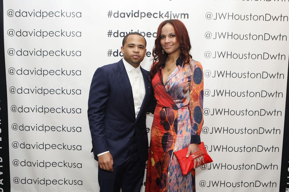 William and Lisa McDonald at the David Peck runway show September 2014