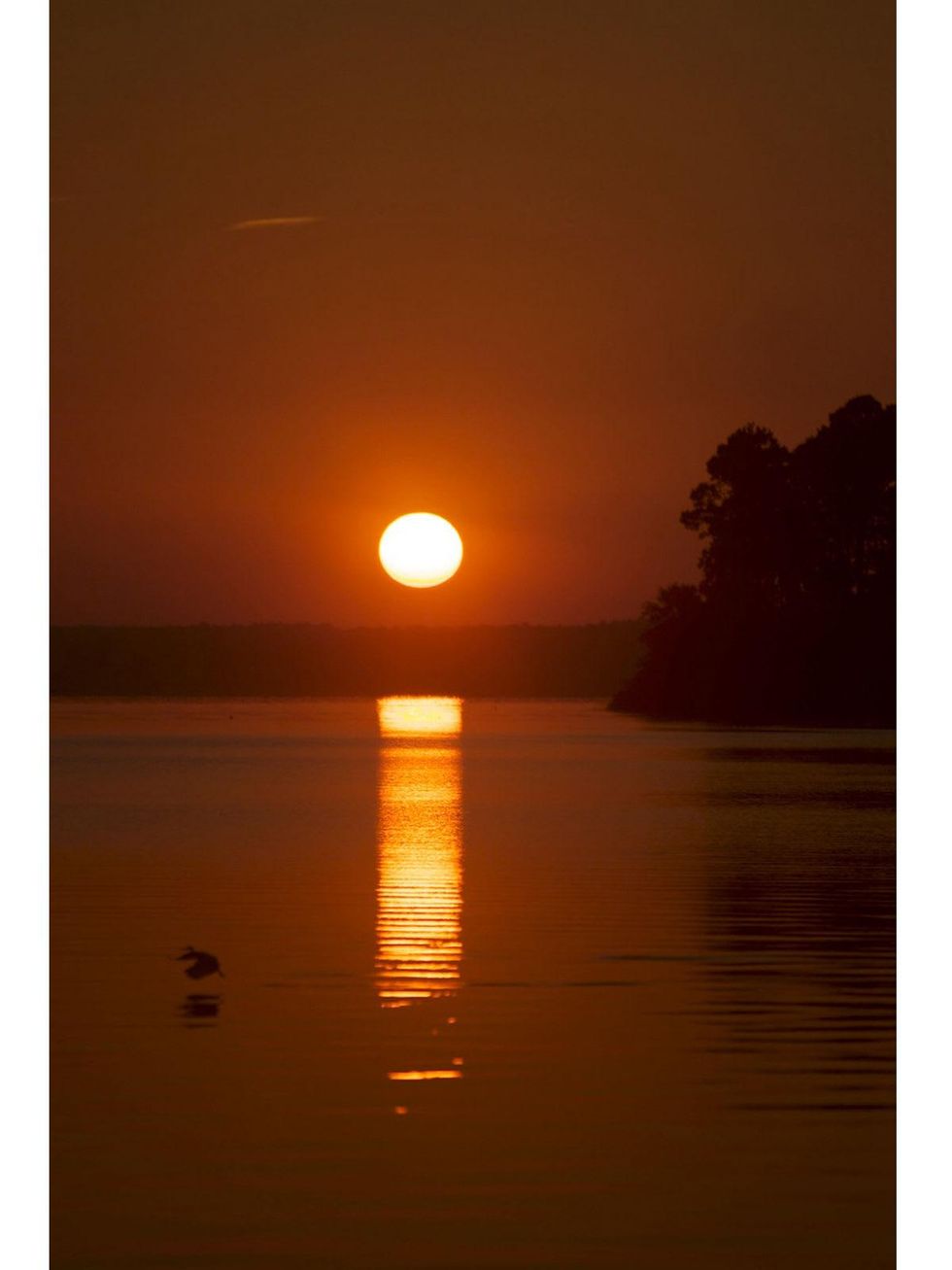 William Denson photography Lake Livingston Firey Sun