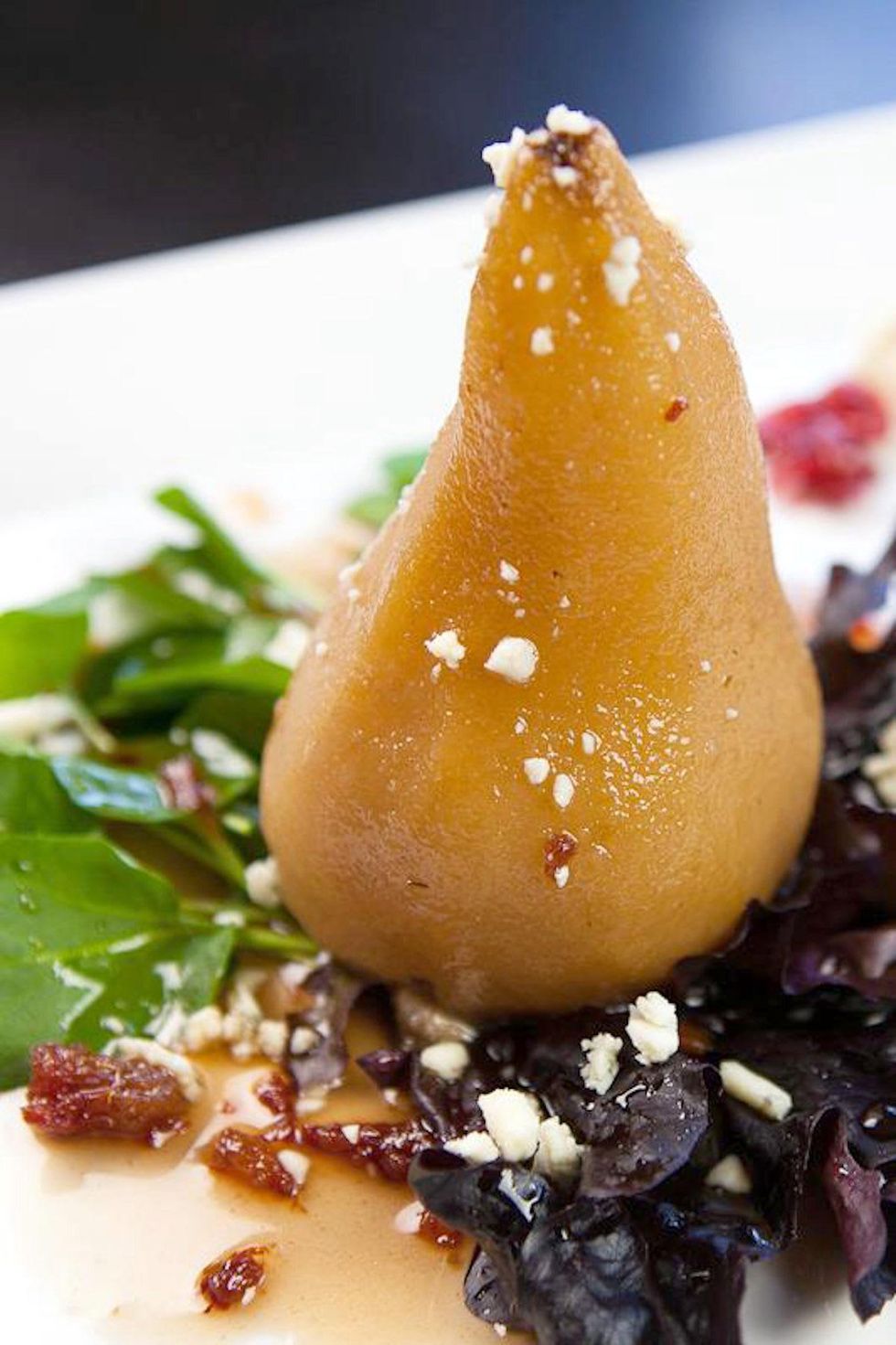 Wine-Poached Pears at Backstreet Cafe