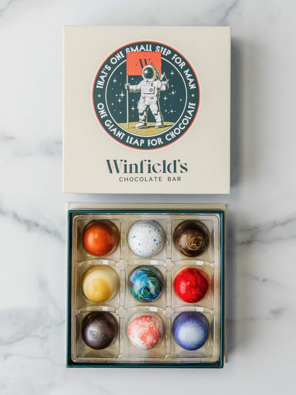 Winfield's Chocolate Bar Space City box