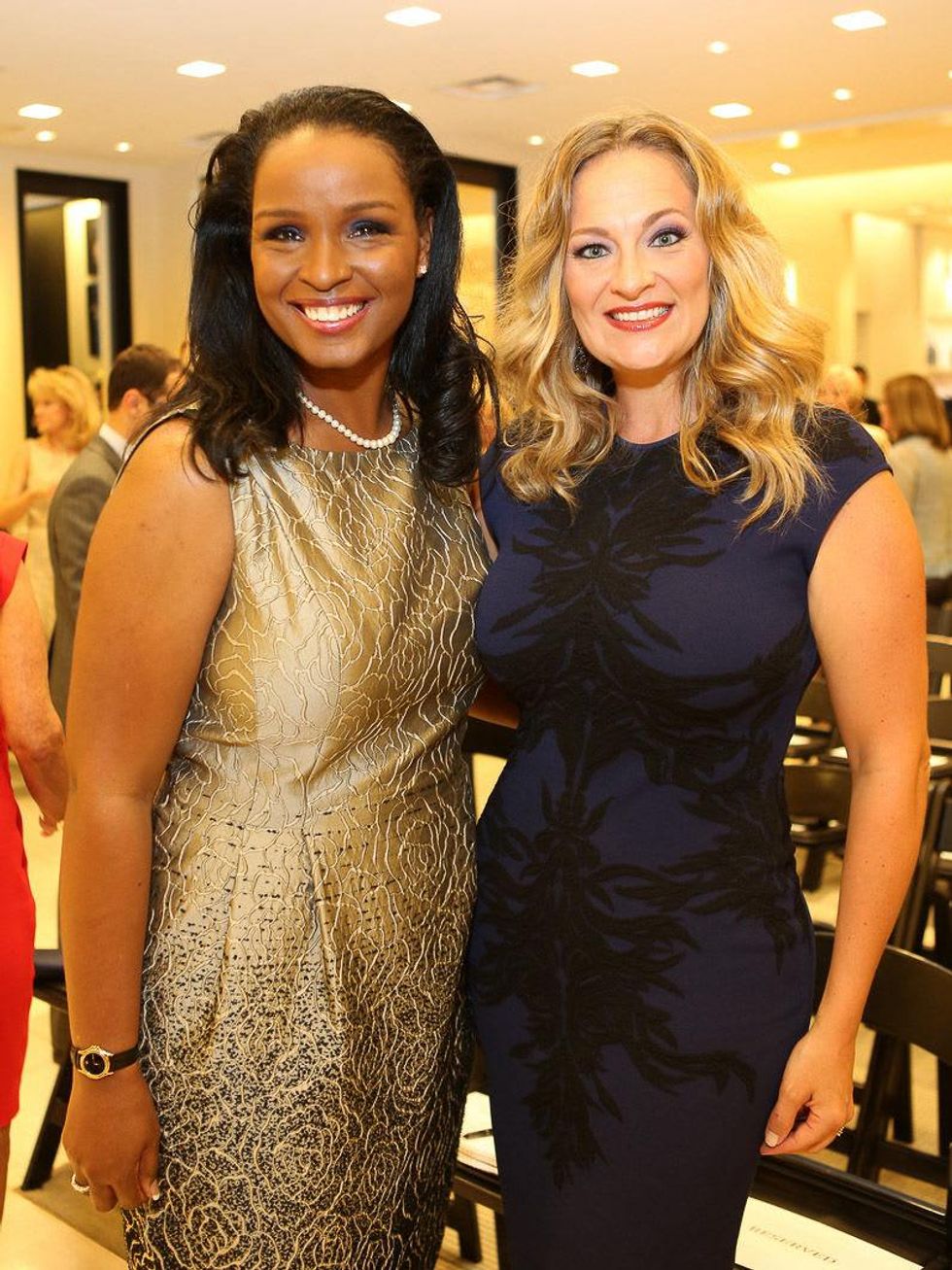 Winnell Herron, left, and Rachel Regan at the Winter Ball kick-off event