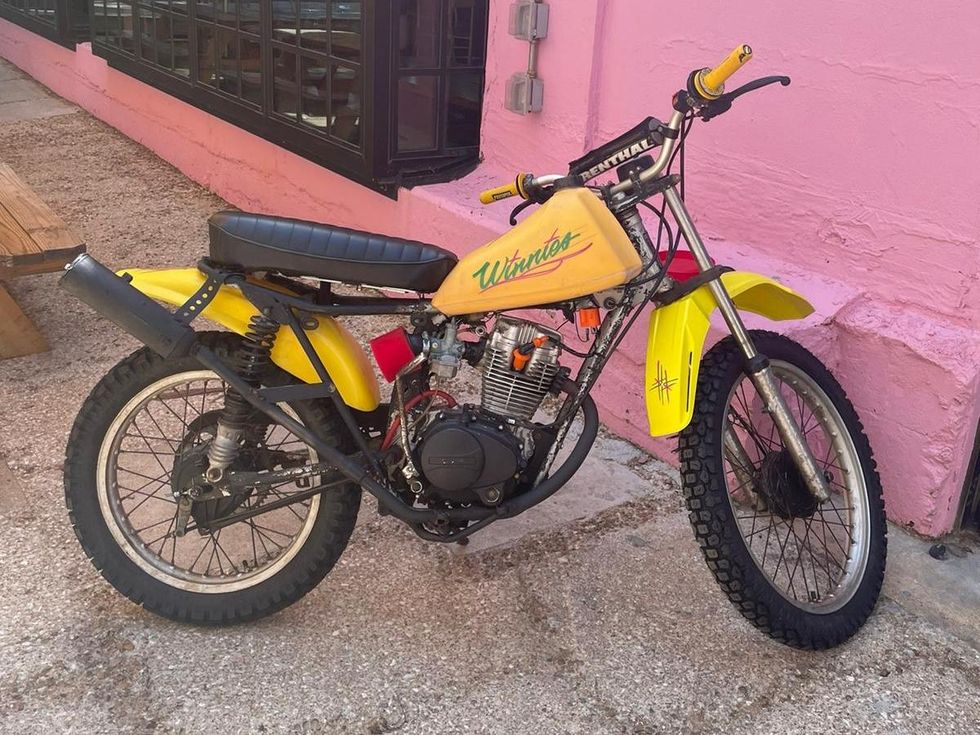 Winnie's dirt bike motorcycle
