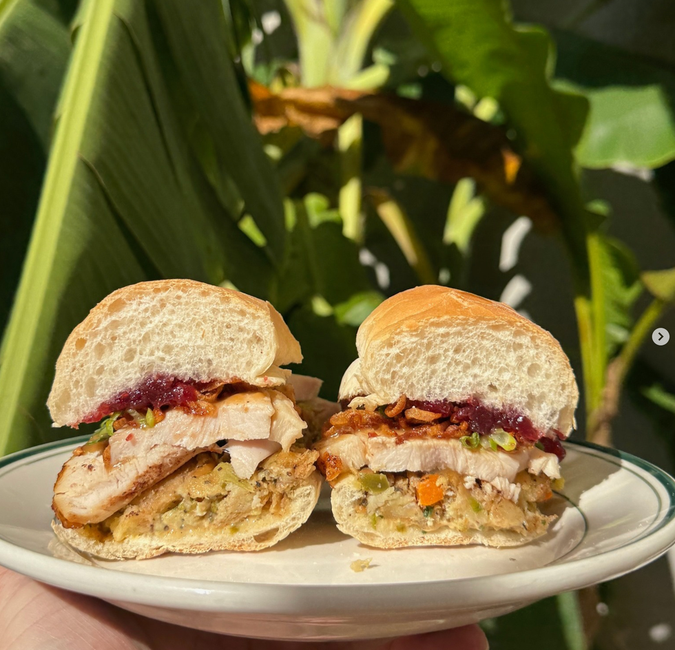 Winnie's thanksgiving sandwich po' boy