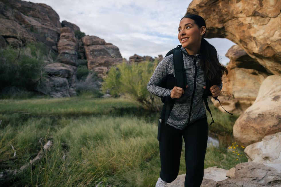 Woman hiking in El Paso