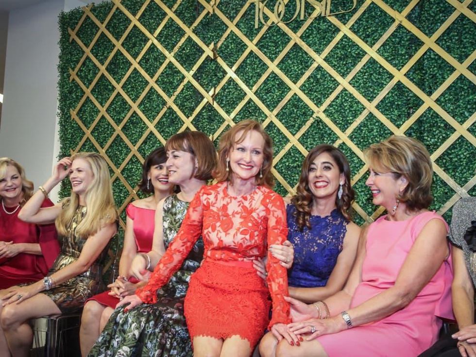 Women of Distinction announcement party Carol Sawyer in center