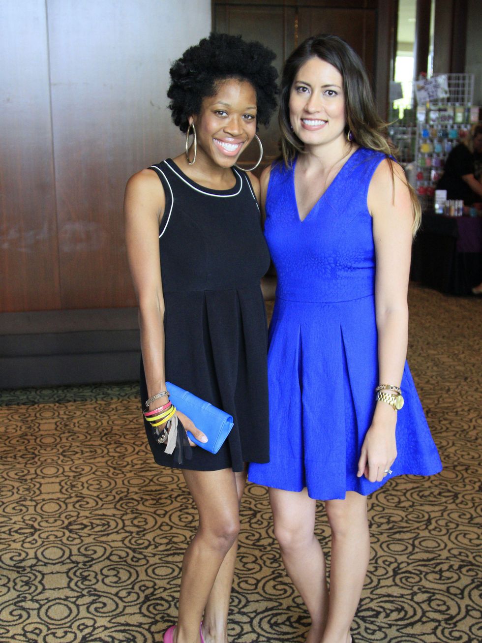 Women's Hospital of Texas Labor Day luncheon and fashion show August 2013 Kristal Howard and Laureen Lucas