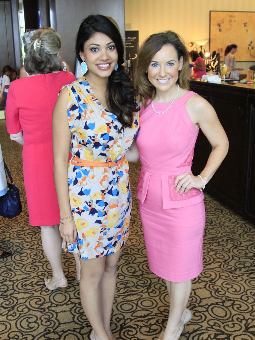 Women's Hospital of Texas Labor Day luncheon and fashion show August 2013 ShobanaQureshi and Allison Stevens