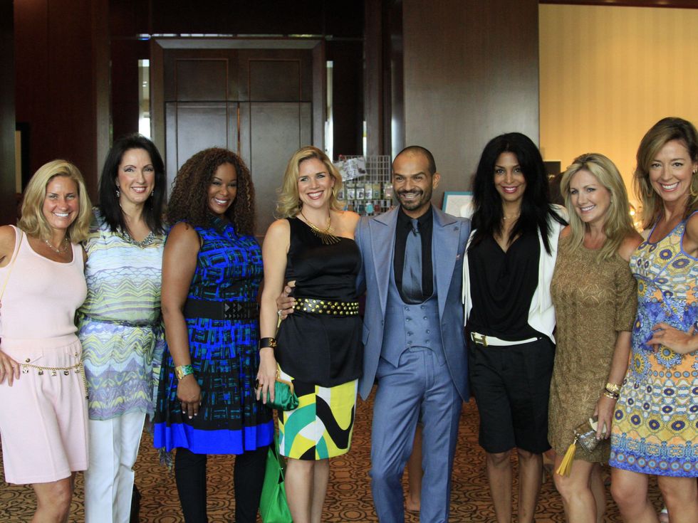 Women's Hospital of Texas Labor Day luncheon and fashion show August 2013 Todd Ramos and friends, group shot