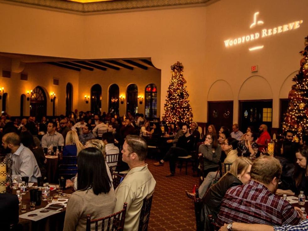 Woodford Reserve event Houston crowd at The Parador