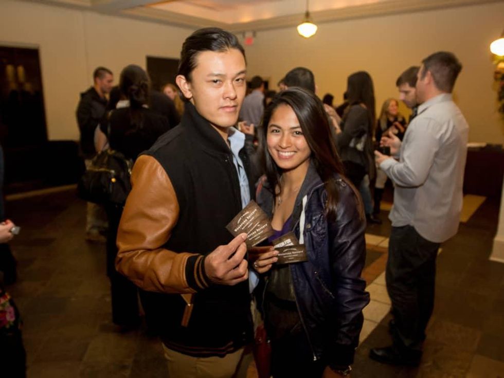 Woodford Reserve event Houston Samuel Le, Crista Faith Castro