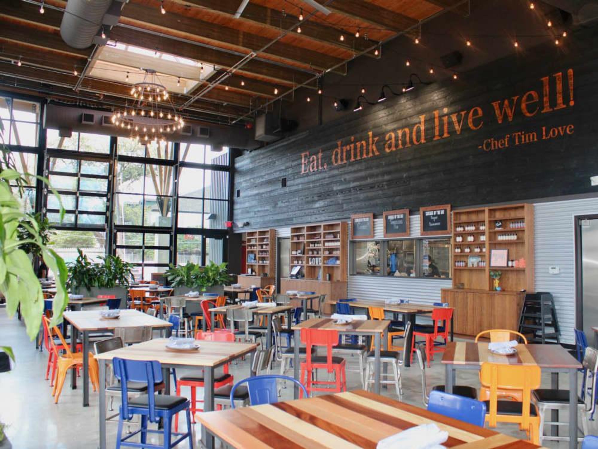 Woodshed Smokehouse Levy Park Tim Love interior