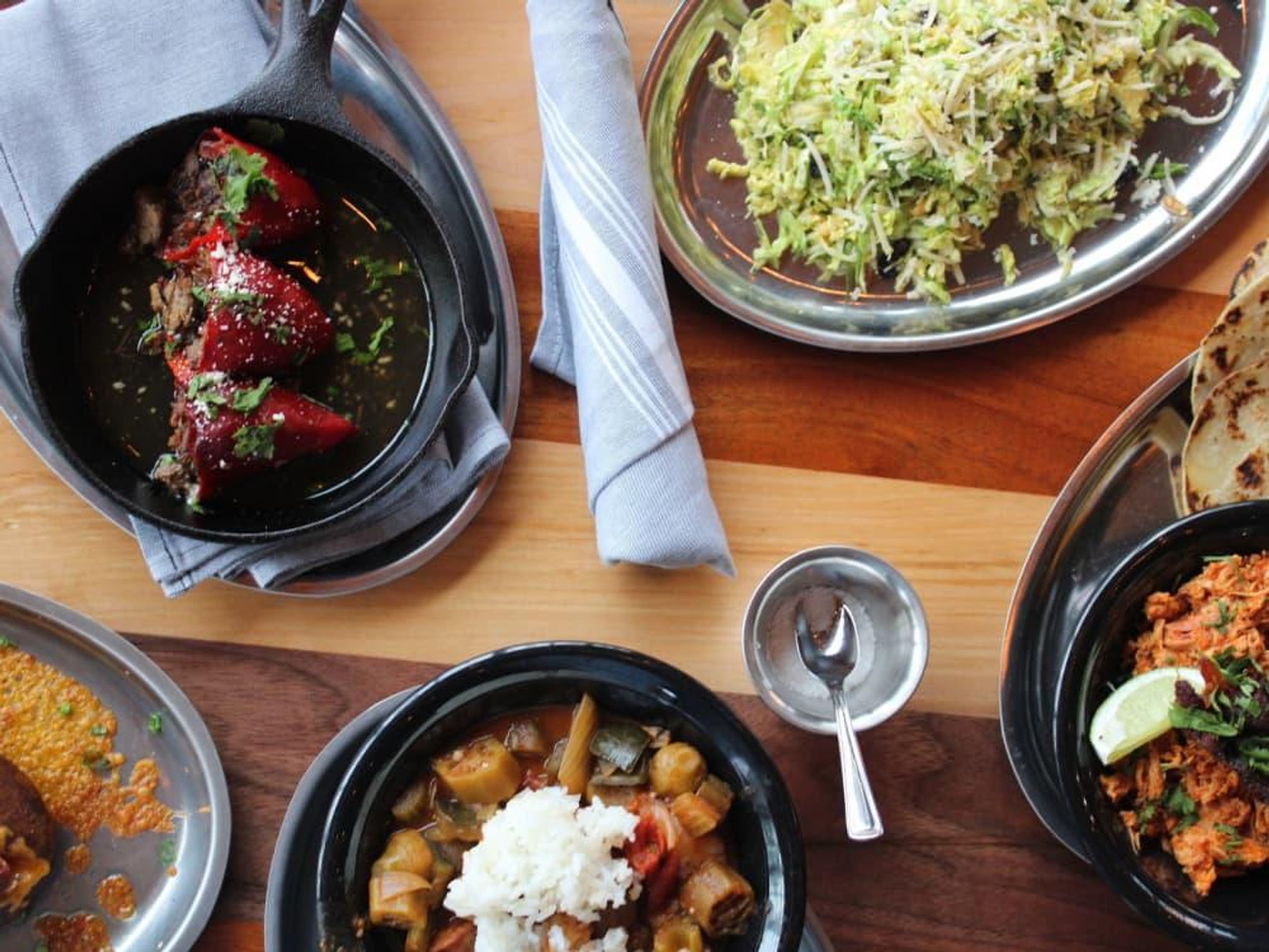 Woodshed Smokehouse Tim Love various dishes