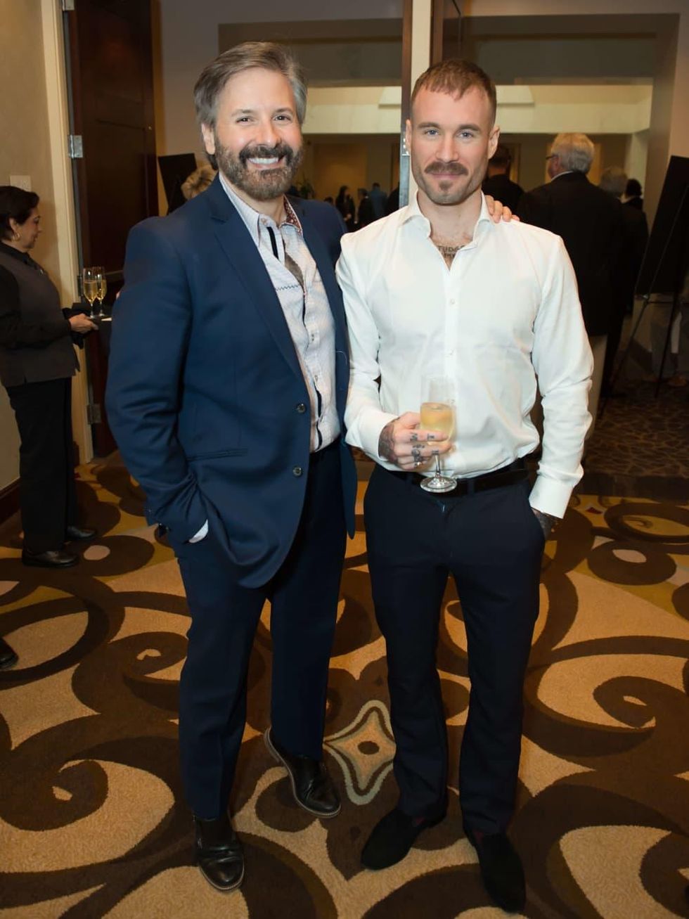 World AIDS Day lunch, Ernie Manouse, Gabe LaDuke