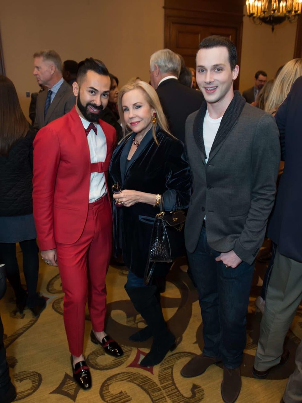 World AIDS Day lunch, Fady Armanious, Carolyn Farb, Jonathan Blake