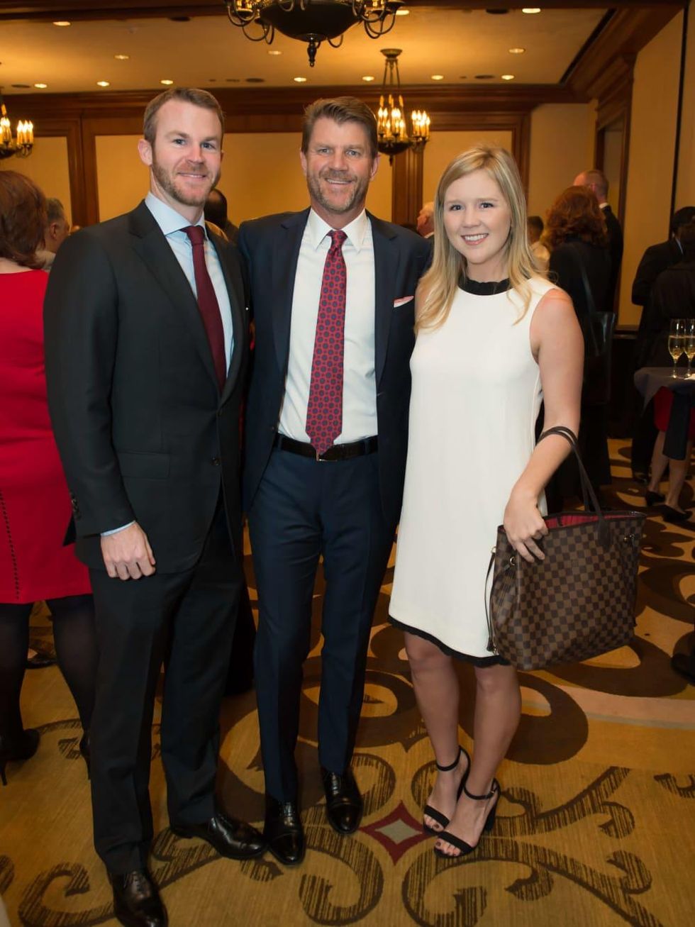 World AIDS Day lunch, Ryan DePuit, Bill Baldwin,Ginger Baldwin