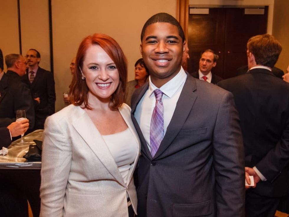 World AIDS Day luncheon Amanda Johansen, James Young