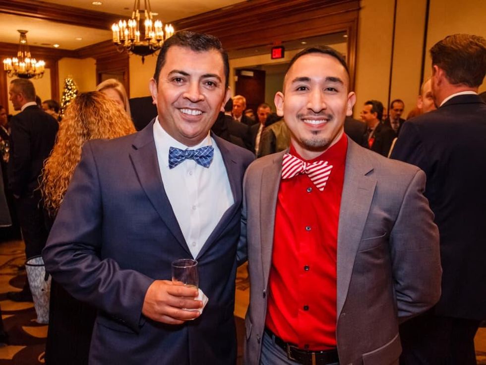 World AIDS Day luncheon Arturo Rodriguez, Aaron Flores