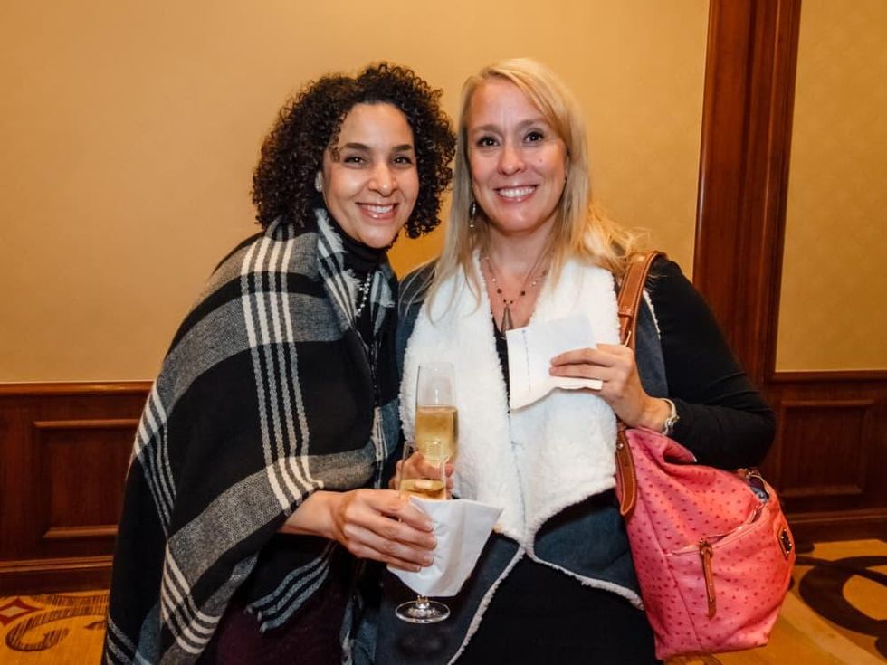 World AIDS Day luncheon Dina Whitaker; Nan Leverett