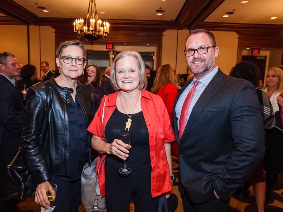 World AIDS Day luncheon Gretchen Diesel, Elaine McAnelly, Roger Sekol