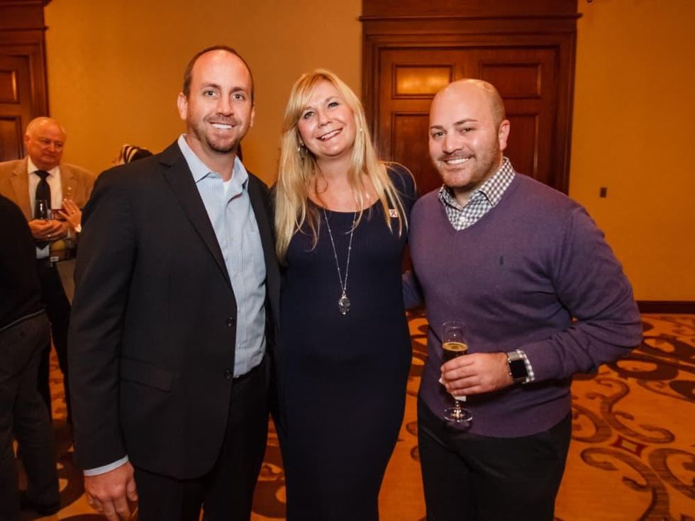 World AIDS Day luncheon Jonathan Johnson, Melody Patelis, Dustin Basco