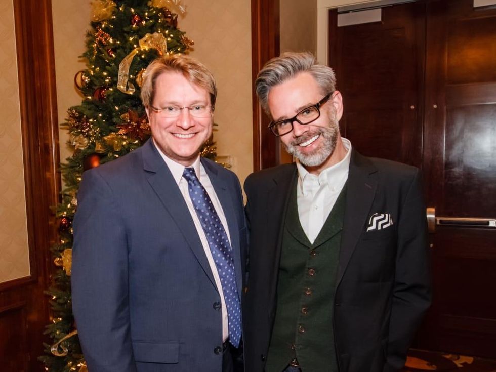 World AIDS Day luncheon Matt Burrus, Michael Pearce